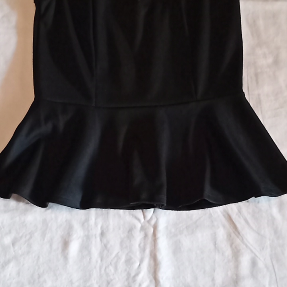 Black Blouse. Top Mesh . Really Cute. - Picture 5 of 11